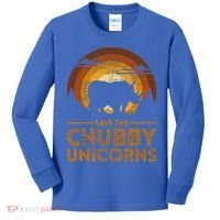 Save The Chubby Unicorns Rhino  Kids Long Sleeve Shirt thumb 0