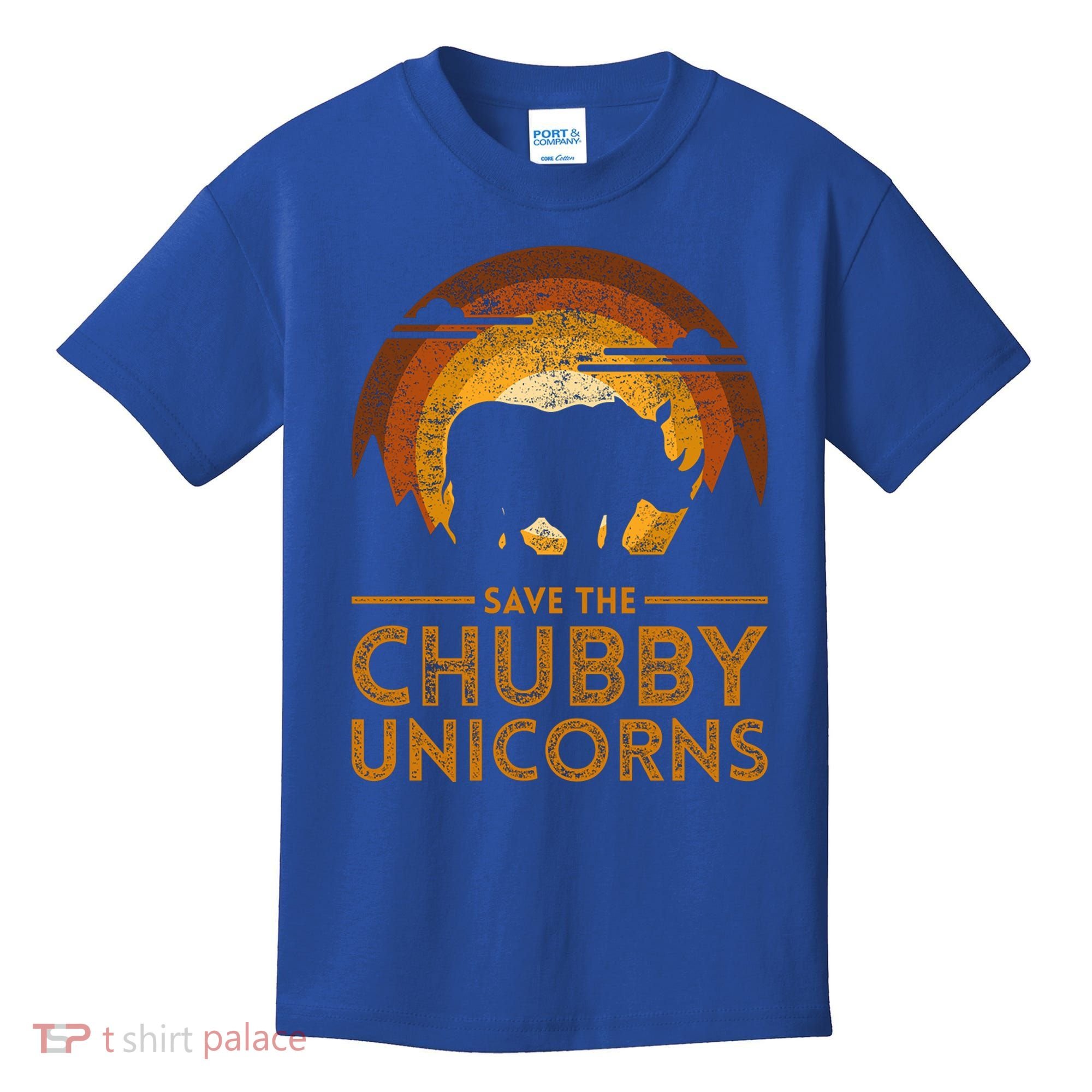 Save The Chubby Unicorns Rhino  Kids T-Shirt