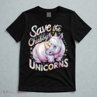 Save The Chubby Unicorns Funny Rhino Rhinoceros T-Shirt thumb 5