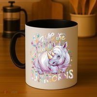 Save The Chubby Unicorns Funny Rhino Rhinoceros Coffee Mug thumb 4