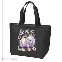 Save The Chubby Unicorns Funny Rhino Rhinoceros Tote Bag thumb 3