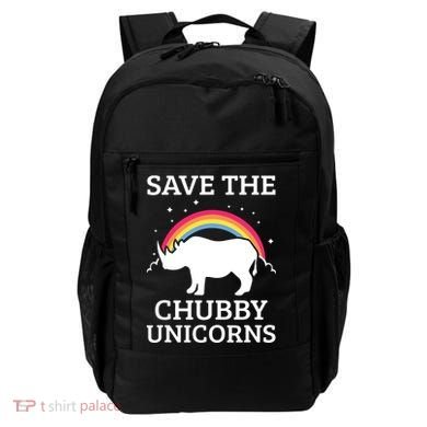 SAVE THE CHUBBY UNICORNS Gift Rhino Conservation Rainbow Backpack