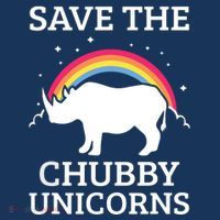 SAVE THE CHUBBY UNICORNS Gift Rhino Conservation Rainbow Hoodie thumb 7