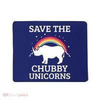 SAVE THE CHUBBY UNICORNS Gift Rhino Conservation Rainbow Mousepad thumb 0