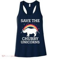 SAVE THE CHUBBY UNICORNS Gift Rhino Conservation Rainbow Women's Tank Top thumb 0