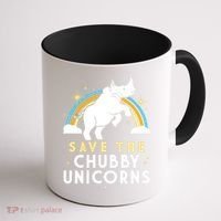 Save The Chubby Unicorns Coffee Mug thumb 1
