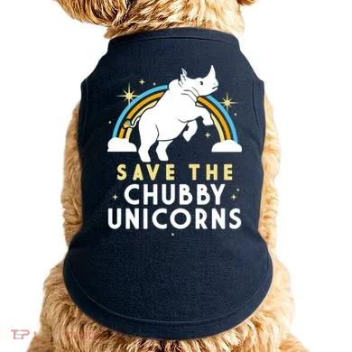 Save The Chubby Unicorns Doggie Tank