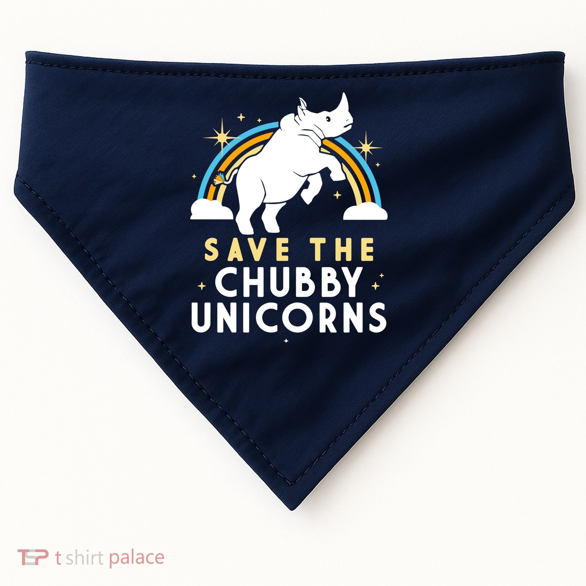 Save The Chubby Unicorns USA-Made Doggie Bandana