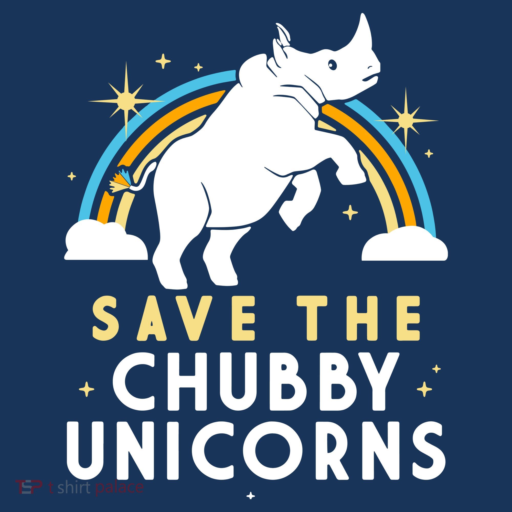 Save The Chubby Unicorns USA-Made Doggie Bandana