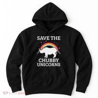 Save The Chubby Unicorns Rhino Rainbow Hoodie thumb 0