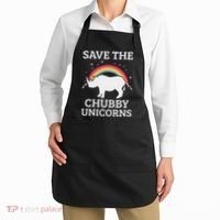 Save The Chubby Unicorns Rhino Rainbow Apron thumb 2