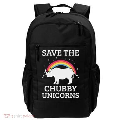 Save The Chubby Unicorns Rhino Rainbow Backpack