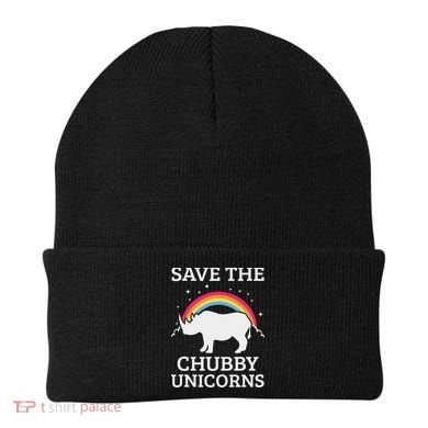 Save The Chubby Unicorns Rhino Rainbow Beanie