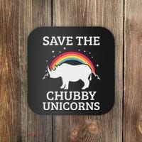 Save The Chubby Unicorns Rhino Rainbow Coaster thumb 0