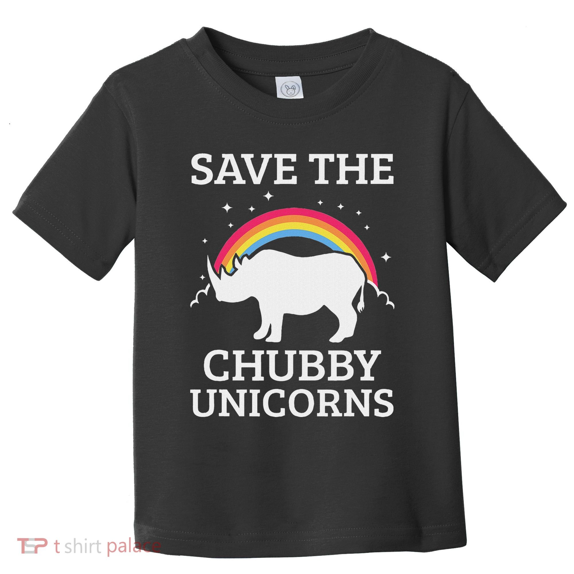 Save The Chubby Unicorns Rhino Rainbow Toddler T-Shirt