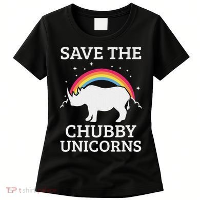 Save The Chubby Unicorns Rhino Rainbow Women's T-Shirt