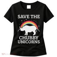 Save The Chubby Unicorns Rhino Rainbow Women's T-Shirt thumb 0