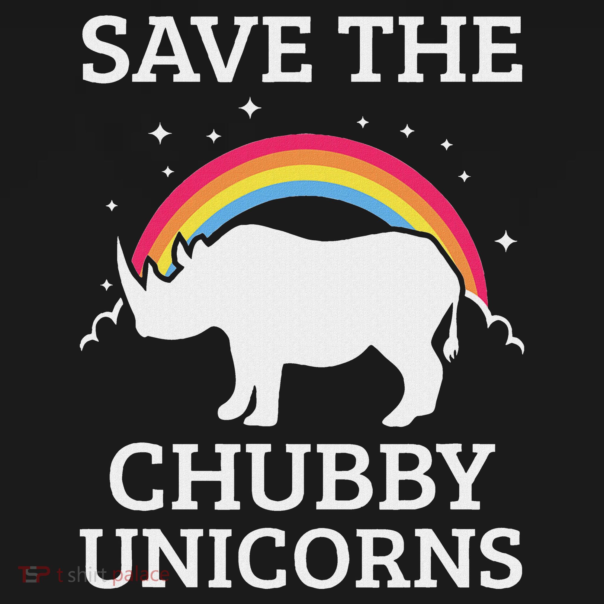 Save The Chubby Unicorns Rhino Rainbow Tote Bag