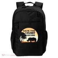 Save The Chubby Unicorns Fat Rhino Funny Backpack thumb 0