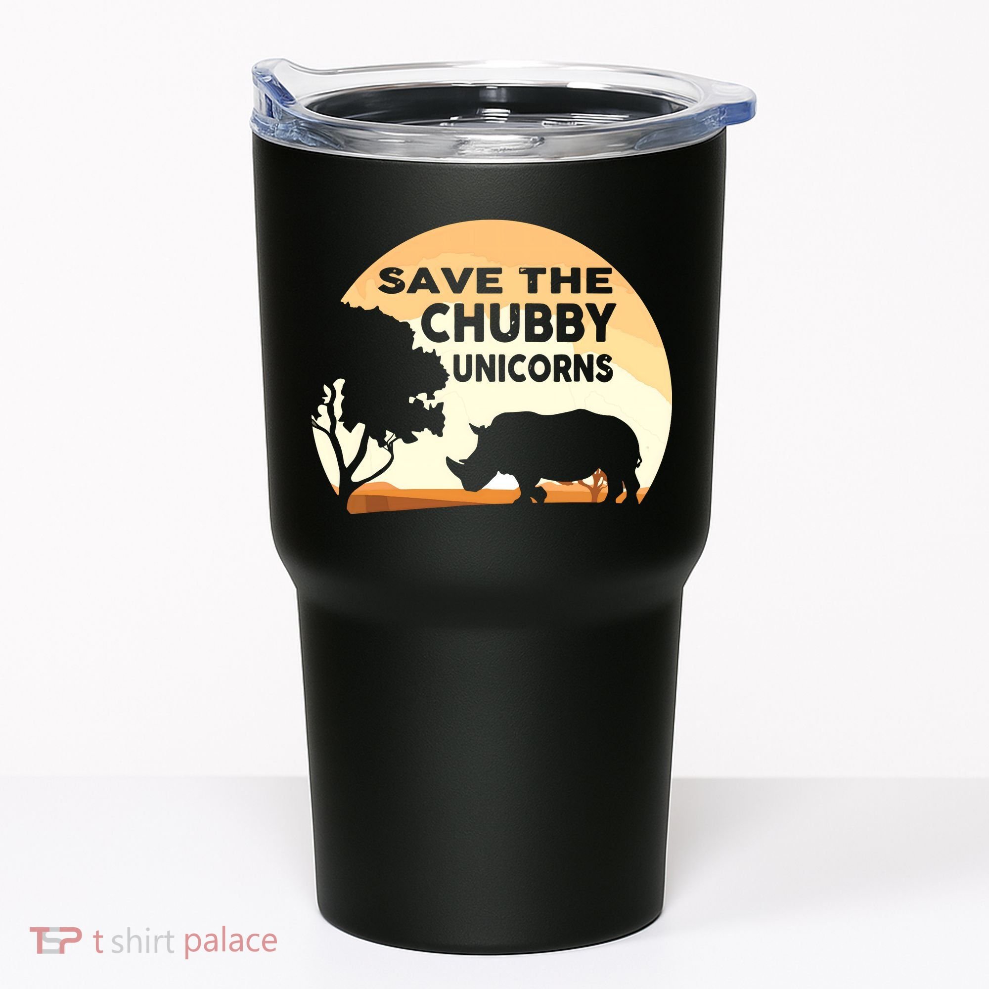 Save The Chubby Unicorns Fat Rhino Funny Tumbler