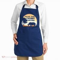 Save The Chubby Unicorns Fat Rhino Funny Apron thumb 2