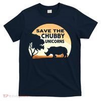 Save The Chubby Unicorns Fat Rhino Funny T-Shirt thumb 0