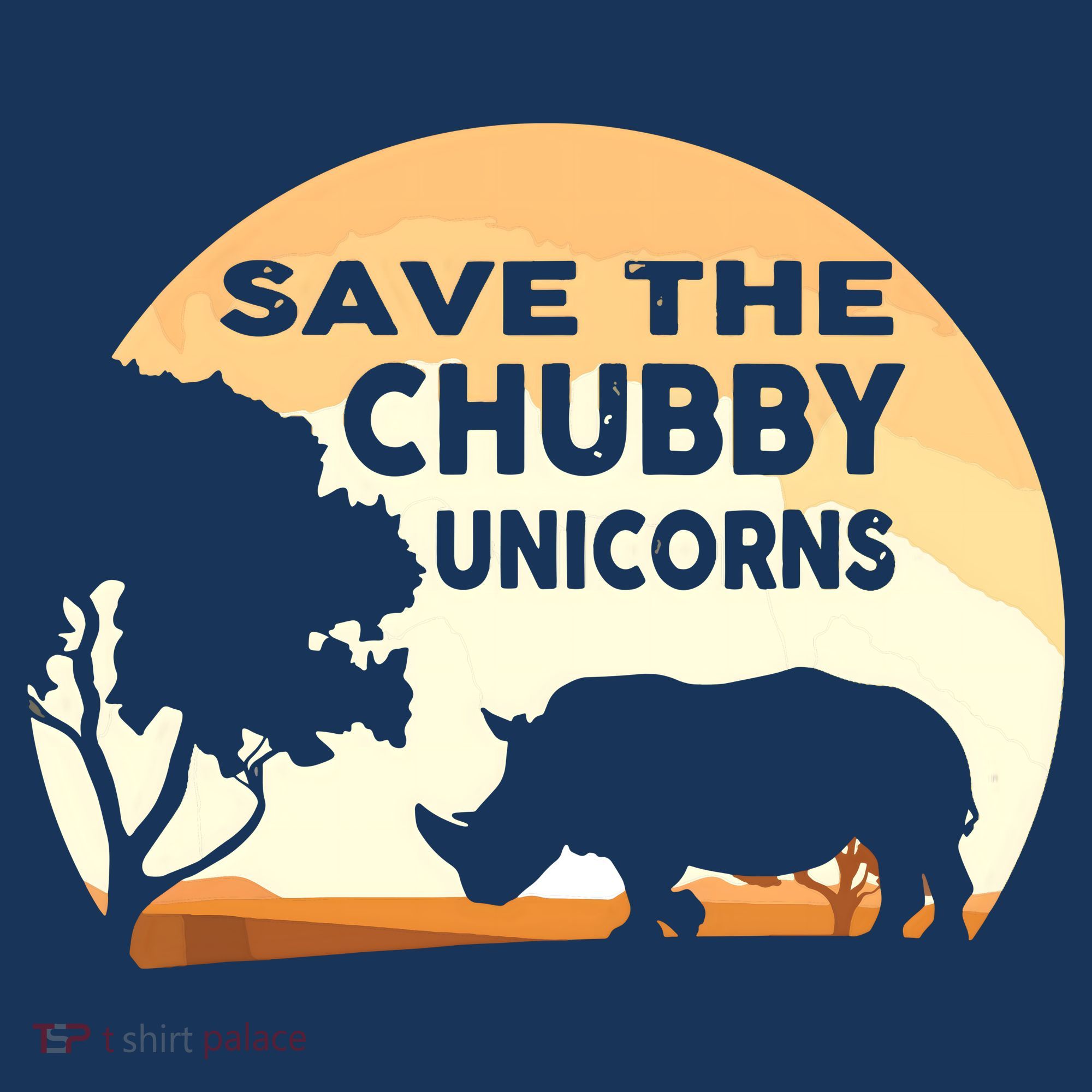 Save The Chubby Unicorns Fat Rhino Funny Coaster