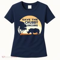 Save The Chubby Unicorns Fat Rhino Funny Women's T-Shirt thumb 0