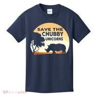 Save The Chubby Unicorns Fat Rhino Funny Kids T-Shirt thumb 0