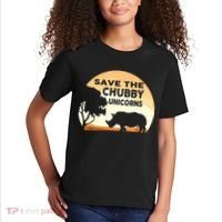 Save The Chubby Unicorns Fat Rhino Funny Kids T-Shirt thumb 2