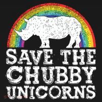 SAVE THE CHUBBY UNICORNS Gift Rhino Conservation Rainbow Backpack thumb 2