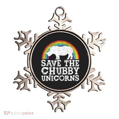 SAVE THE CHUBBY UNICORNS Gift Rhino Conservation Rainbow Ornament