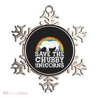 SAVE THE CHUBBY UNICORNS Gift Rhino Conservation Rainbow Ornament thumb 0