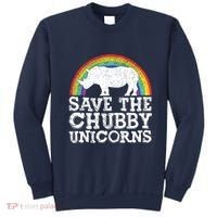 SAVE THE CHUBBY UNICORNS Gift Rhino Conservation Rainbow Sweatshirt thumb 0