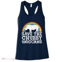 SAVE THE CHUBBY UNICORNS Gift Rhino Conservation Rainbow Women's Tank Top thumb 0