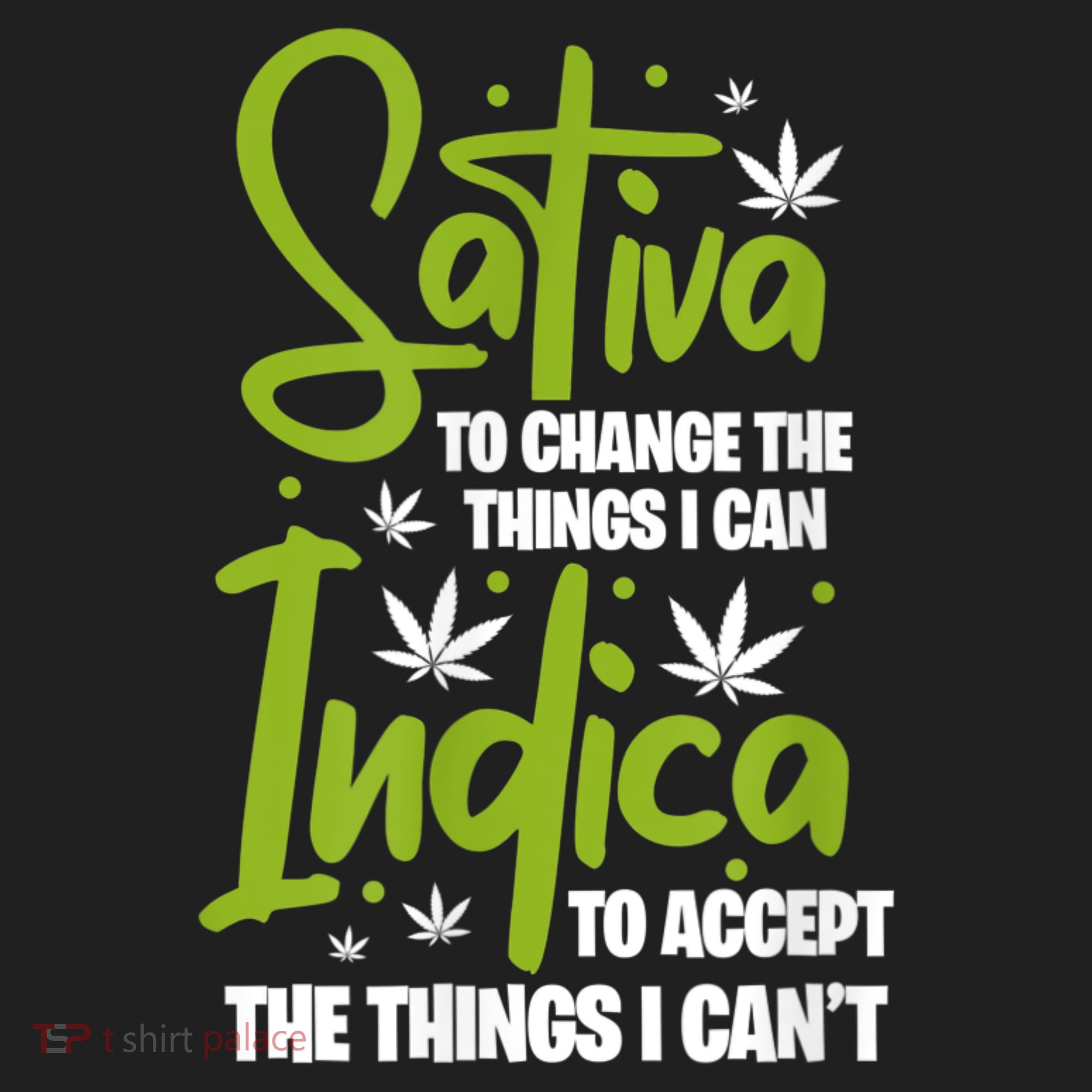Sativa To Change The Things I Can Indica Cannabis Weed Leaf Beanie