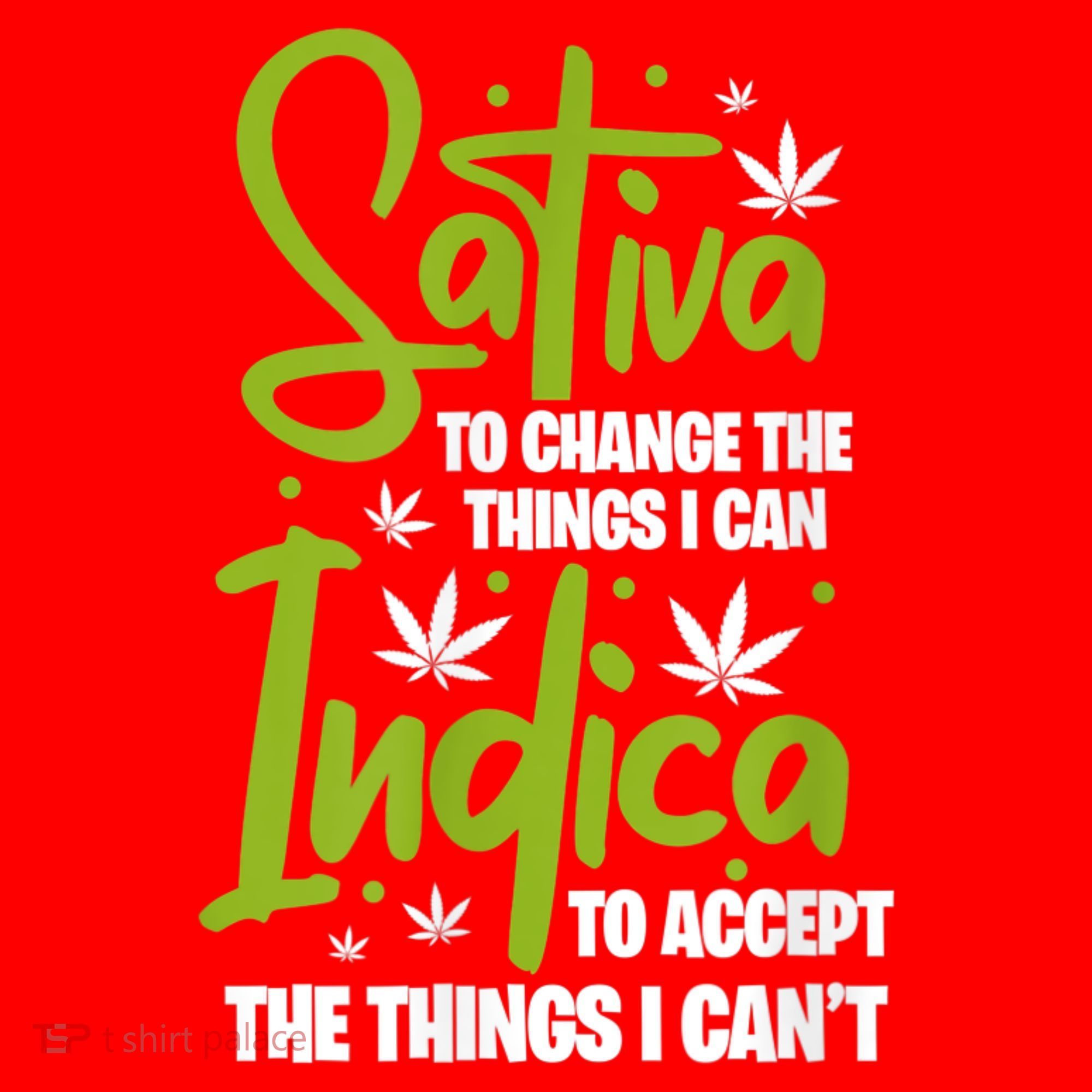 Sativa To Change The Things I Can Indica Cannabis Weed Leaf Santa Hat