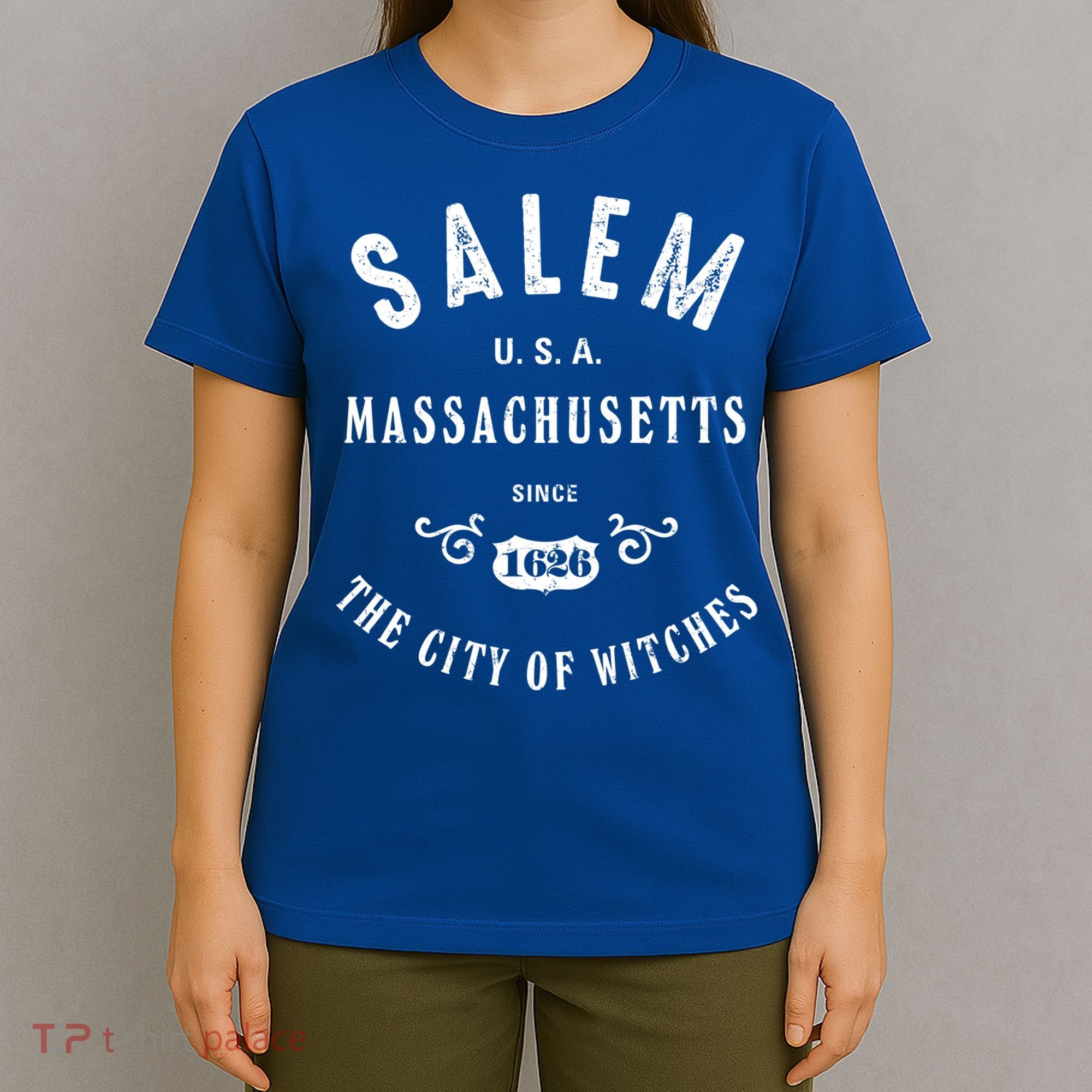 Salem The City Of Witches Massachusetts Vintage Gift T-Shirt