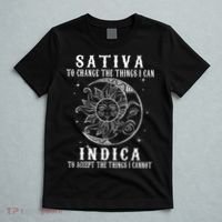 Sativa To Change The Things I Can Indica Cannabis Weed T-Shirt thumb 5