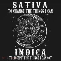 Sativa To Change The Things I Can Indica Cannabis Weed Visor thumb 3