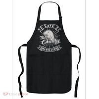 Save The Chubby Manatee Funny Sea Cow Gift Mermaid Apron thumb 0