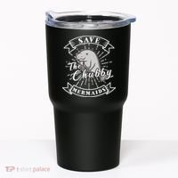 Save The Chubby Manatee Funny Sea Cow Gift Mermaid Tumbler thumb 0