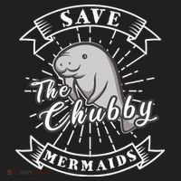 Save The Chubby Manatee Funny Sea Cow Gift Mermaid Tumbler thumb 3