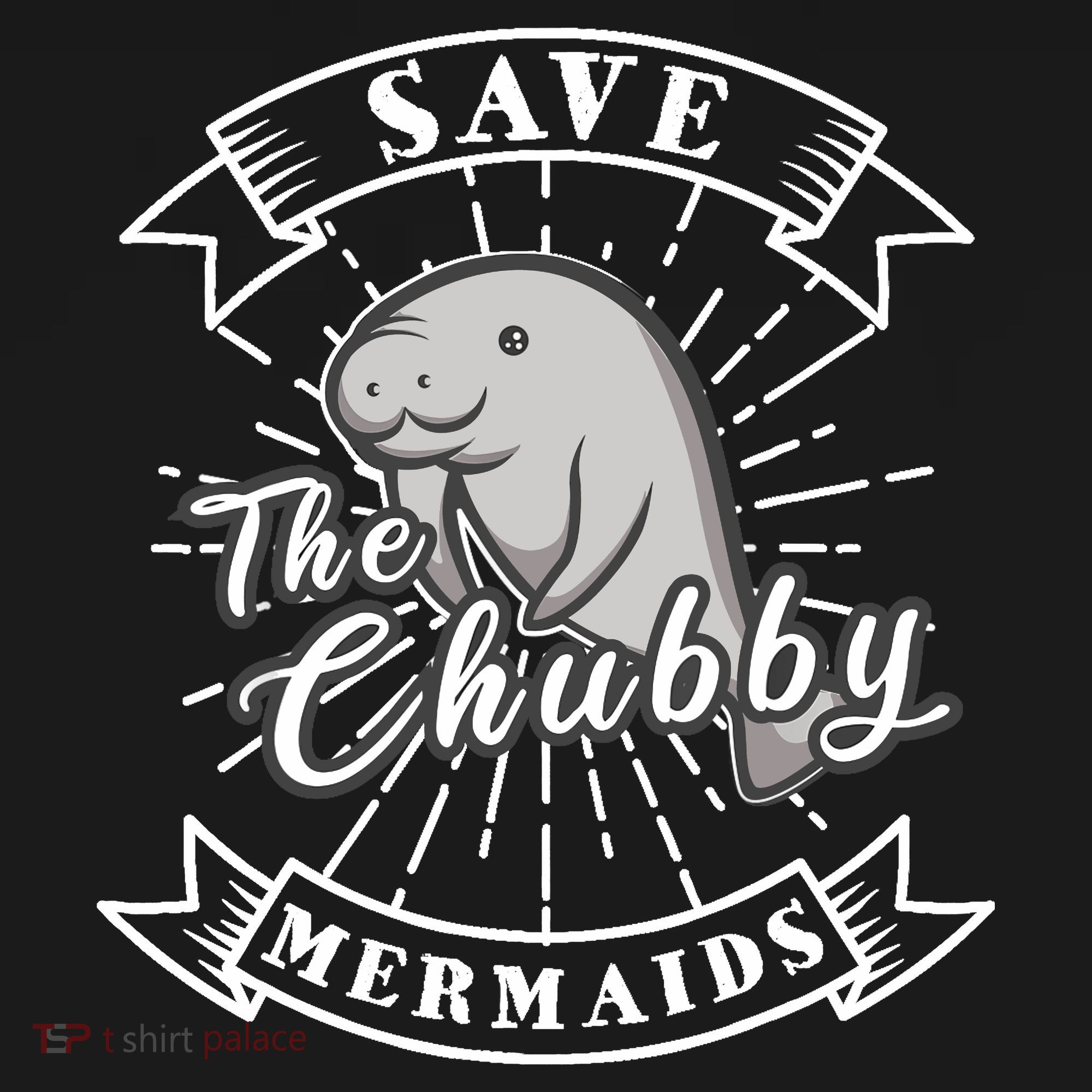 Save The Chubby Manatee Funny Sea Cow Gift Mermaid Mousepad