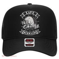 Save The Chubby Manatee Funny Sea Cow Gift Mermaid Hat thumb 0