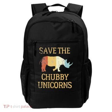 Save The Chubby Unicorns Retro Vintage Colors Backpack