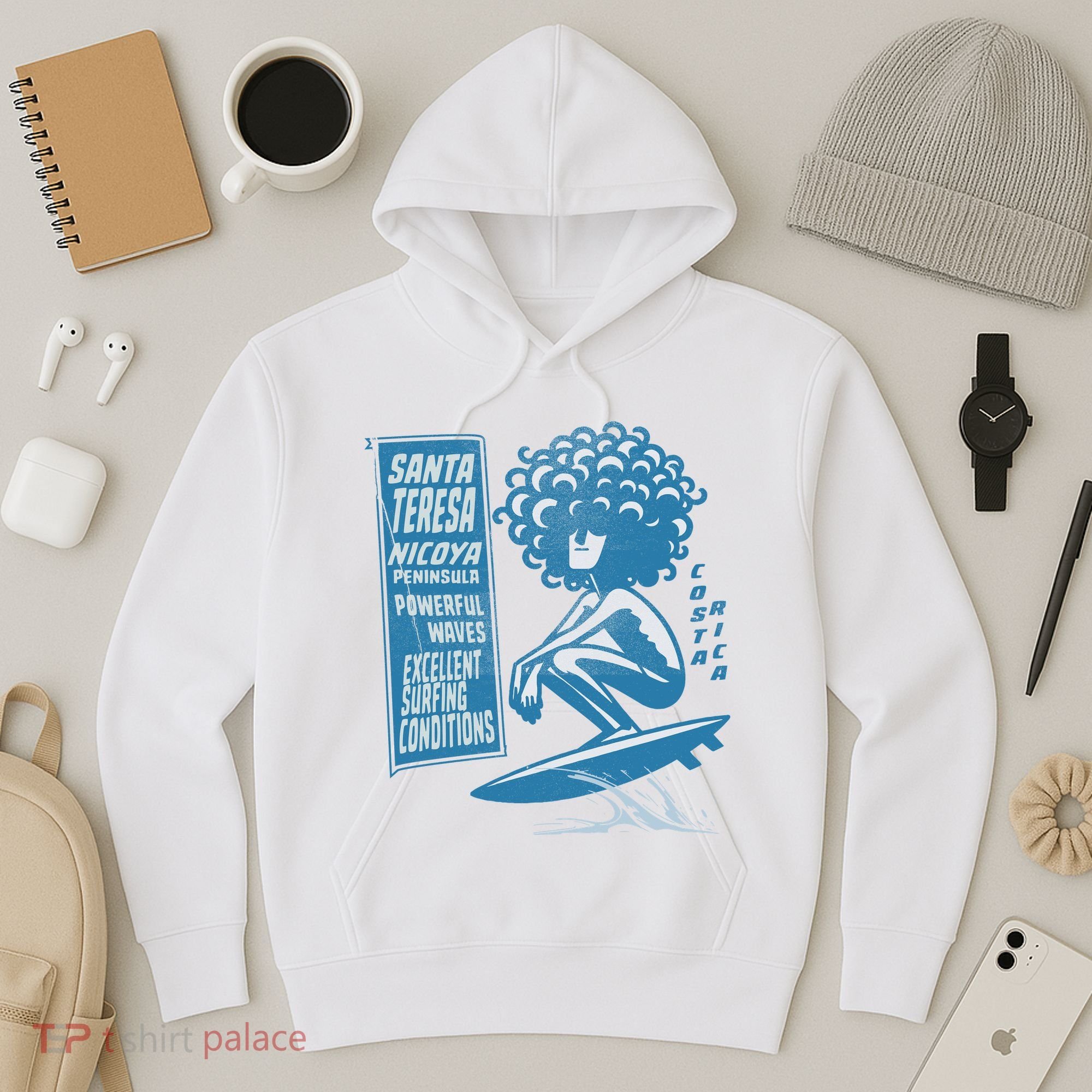 Santa Teresa Costa Rica Surf Break. Hoodie
