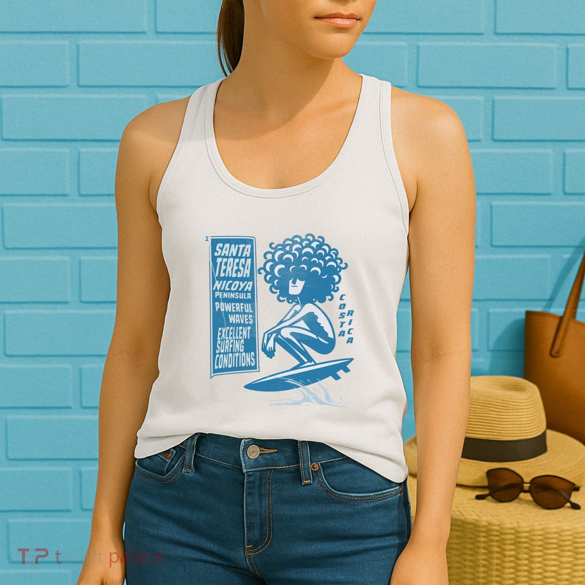Santa Teresa Costa Rica Surf Break. Women's Tank Top