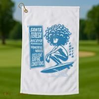 Santa Teresa Costa Rica Surf Break. Golf Towel thumb 1