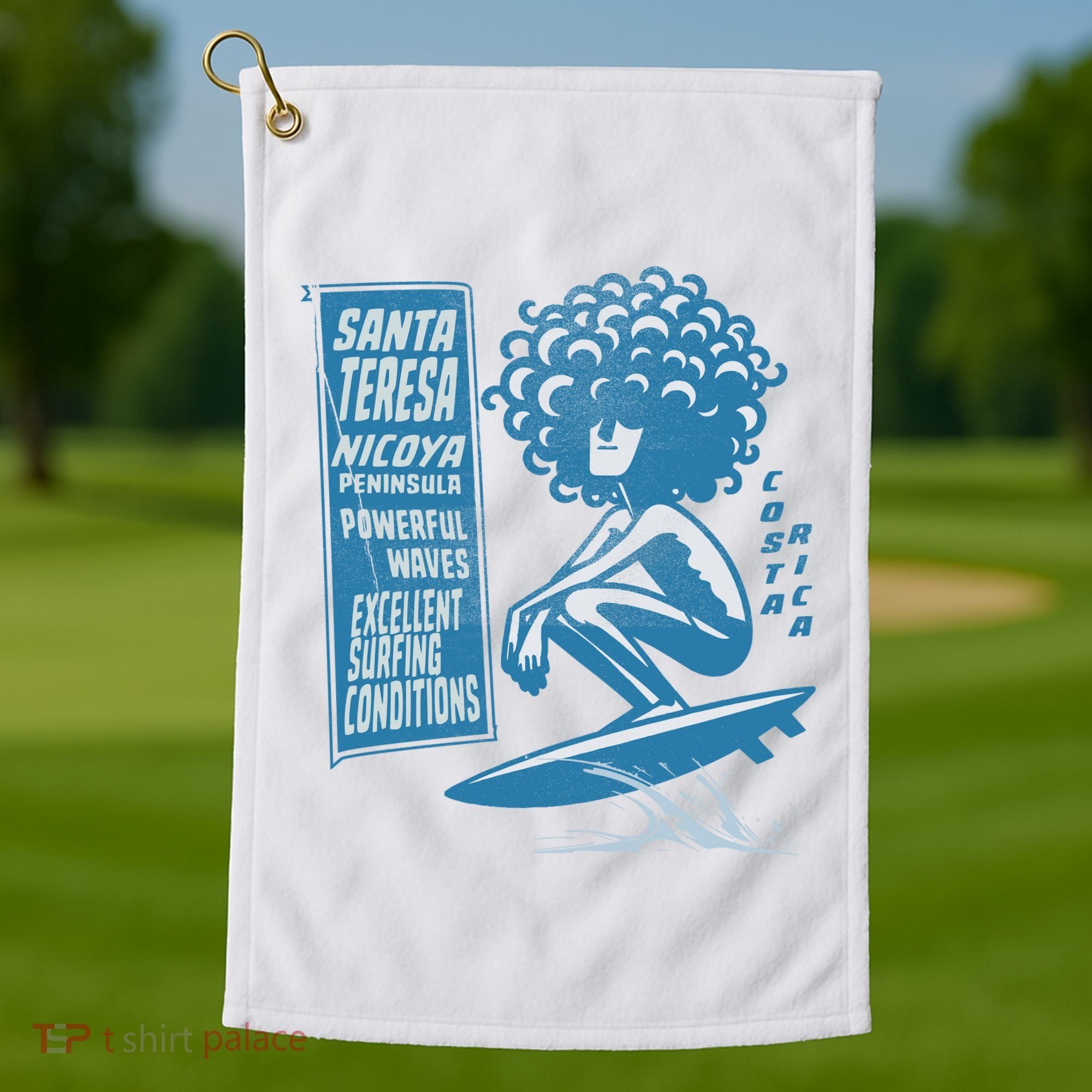 Santa Teresa Costa Rica Surf Break. Golf Towel